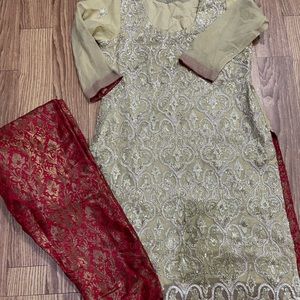 Pakistani/Indian Party dress/suit shalwar kameez
